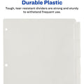 Avery Big Tab Insertable Plastic Dividers, Clear, 1 Set, AVE11835