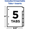 Avery Big Tab Insertable Plastic Dividers, Clear, 1 Set, AVE11835