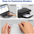 Avery Big Tab Insertable Plastic Dividers, Clear, 1 Set, AVE11836