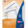 Avery Big Tab Insertable Plastic Dividers, Clear, 1 Set, AVE11836