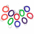 Sparco Split Ring Wrist Coil Key Holders, Assorted, 10 / Pack, SPR02884