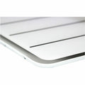 Floortex Viztex Glacier White & Black Plan & Grid Glass Dry-Erase Board - 17" x 23", FLRFCVGM1723WP