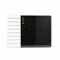 Floortex Viztex Glacier White & Black Plan & Grid Glass Dry-Erase Board - 17" x 23", FLRFCVGM1723WP