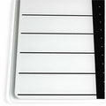 Floortex Viztex Glacier White & Black Plan & Grid Glass Dry-Erase Board - 17" x 23", FLRFCVGM1723WP