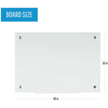 Bi-silque S.A MasterVision Dry-Erase Glass Board, BVCGL084407