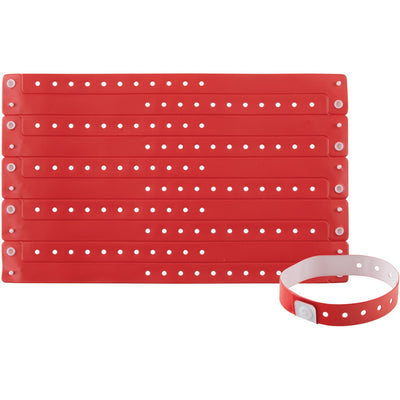 Advantus Colored Vinyl Wristbands, 1 Pack, AVT97761