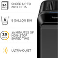 Fellowes Powershred LX190 Cross-cut Shredder, Black, FEL5501701