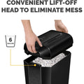Fellowes Powershred LX65 Cross-cut Shredder, Black, FEL4400301