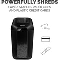 Fellowes Powershred LX65 Cross-cut Shredder, Black, FEL4400301