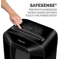 Fellowes Powershred LX85 Cross-cut Shredder, Black, FEL4400401