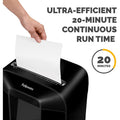 Fellowes Powershred LX85 Cross-cut Shredder, Black, FEL4400401