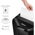 Fellowes LX45 Cross-cut Shredder, Black, FEL4400201