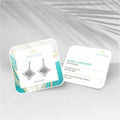 Avery Clean Edge Square Cards, Rounded Corners, 2.5" x 2.5" (35702), White, 8 1/2" x 11", 5 / Pack, AVE35702