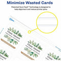 Avery Clean Edge Square Cards, Rounded Corners, 2.5" x 2.5" (35703), White, 8 1/2" x 11", 5 / Pack, AVE35703