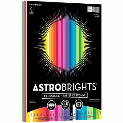Neenah Paper Spectrum Assortment Cardstock, Eclipse Black, 8 1/2" x 11", 1 Pack, WAU91398