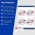 Avery Sure Feed Arched Tent Cards, White, 8 1/2" x 11", 5 / Pack, AVE35700