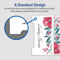 Avery Sure Feed Arched Tent Cards, White, 8 1/2" x 11", 5 / Pack, AVE35700