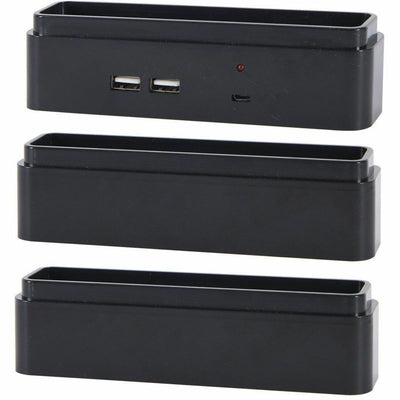 First Base DAC Stax MP-232 Monitor Riser Block Kit with 2 USB Charging Ports, 1 Set, DTA02270
