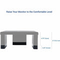 First Base DAC Stax MP-232 Monitor Riser Block Kit with 2 USB Charging Ports, 1 Set, DTA02270