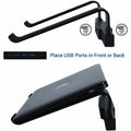 First Base DAC MP-220 Non-Skid Laptop Stand With 4-Port USB 3.0 Hub, Black, DTA21680