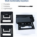 First Base DAC MP-224 Portable Laptop Stand With 6 Height Levels, Black, DTA21688