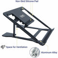 First Base DAC MP-224 Portable Laptop Stand With 6 Height Levels, Black, DTA21688