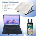 First Base DAC MP-222 Portable and Adjustable Laptop/Tablet Stand, Black, DTA21684