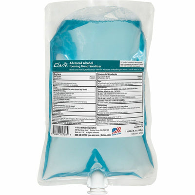 Betco Clario Hand Sanitizer Foam Refill, Light Blue, BET7952900