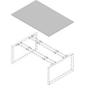 Lorell Revelance Conference Rectangular Tabletop, Brown, LLR16257