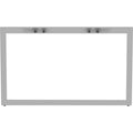 Lorell Relevance Series Wide Side Leg, Silver, LLR16251