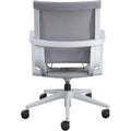 Lorell Premium Executive Mesh Mid-back Sling Chair, Gray, LLR40207