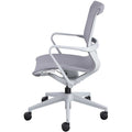 Lorell Premium Executive Mesh Mid-back Sling Chair, Gray, LLR40207