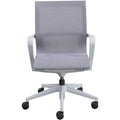 Lorell Premium Executive Mesh Mid-back Sling Chair, Gray, LLR40207