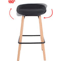 Lorell Modern Low-Back Stool, Black, LLR68563