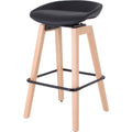 Lorell Modern Low-Back Stool, Black, LLR68563