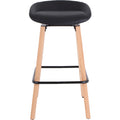 Lorell Modern Low-Back Stool, Black, LLR68563