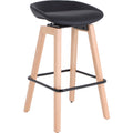 Lorell Modern Low-Back Stool, Black, LLR68563