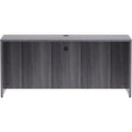Lorell Essentials Series Credenza Shell, Silver, LLR69596
