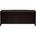 Lorell Essentials Series Bowfront Desk Shell, Brown, LLR18260