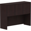 Lorell Essentials Series Stack-on Hutch with Doors, Brown, LLR18271