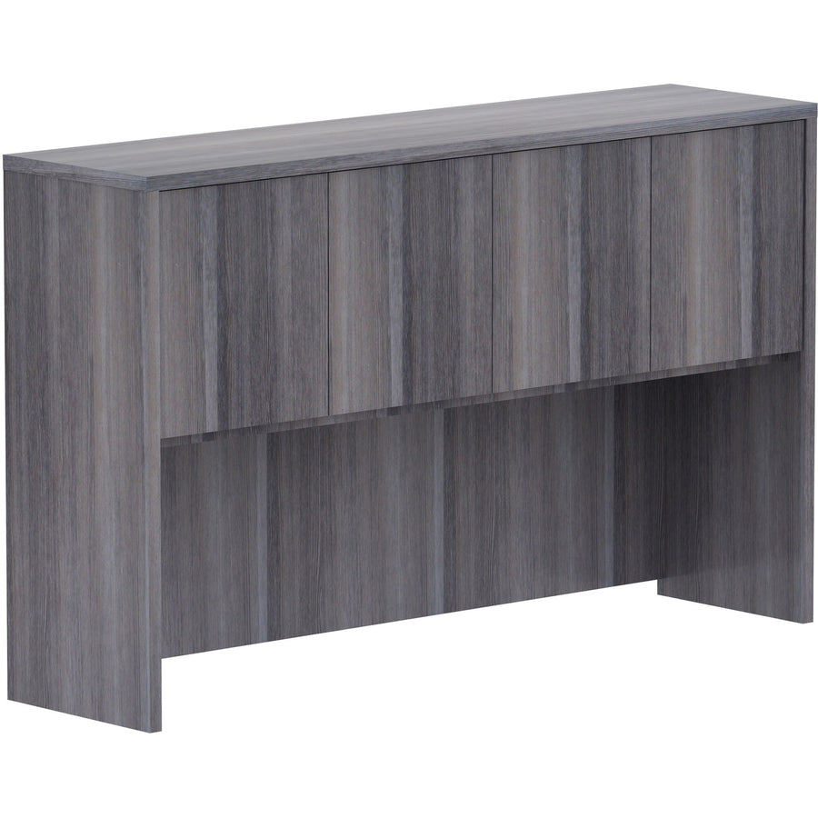 Lorell Essentials Series Stack-on Hutch with Doors, 36" Height x 60" Width x 15" Depth, LLR69620