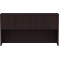 Lorell Essentials Series Stack-on Hutch with Doors, Brown, LLR18269