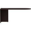 Lorell Essentials Series Peninsula Desk Box 1 of 2, Brown, LLR18262