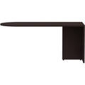 Lorell Essentials Series Peninsula Desk Box 1 of 2, Brown, LLR18262