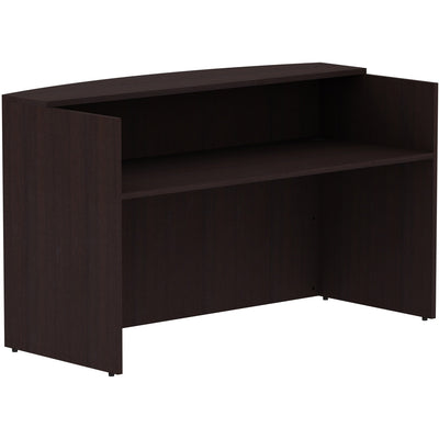 Lorell Essentials Series Front Reception Desk, Brown, LLR18264
