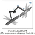 Lorell Mounting Arm for Monitor - Black, LLR99801