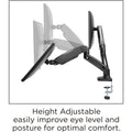 Lorell Mounting Arm for Monitor - Black, LLR99801