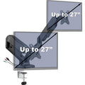 Lorell Mounting Arm for Monitor - Black, LLR99801