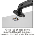 Lorell Mounting Arm for Monitor - Black, LLR99800