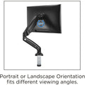 Lorell Mounting Arm for Monitor - Black, LLR99800